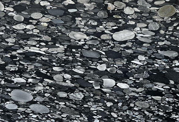 Metamarble Black Marinace Granite slab