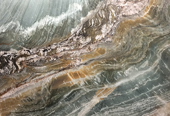 Metamarble Botanical Crystal Quartzite slab
