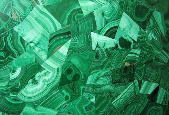 Metamarble Green Malachite Semiprecious & Gemstone slab